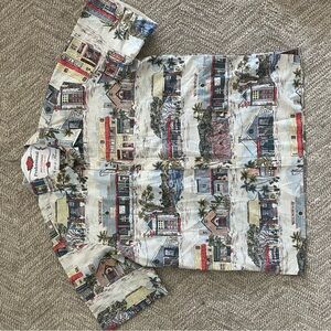 Reyn Spooner XXL Full Button Aloha Shirt – Vintage Scenic Print
